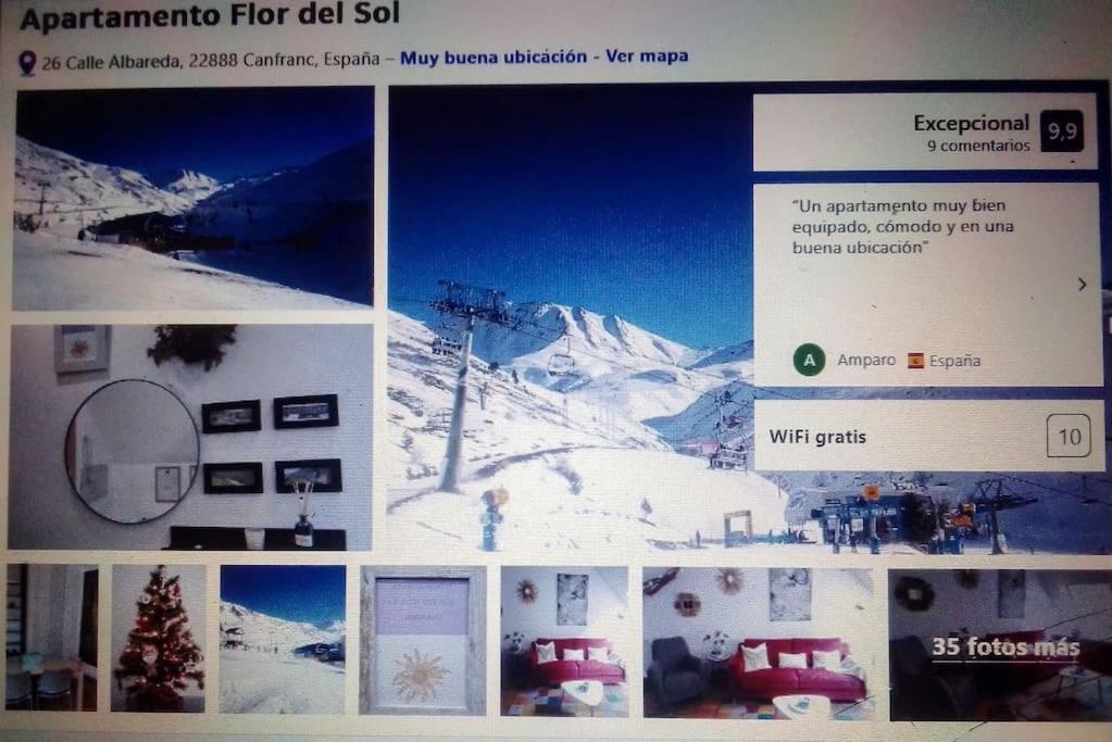 Atico La Flor Del Sol Daire Canfranc Dış mekan fotoğraf